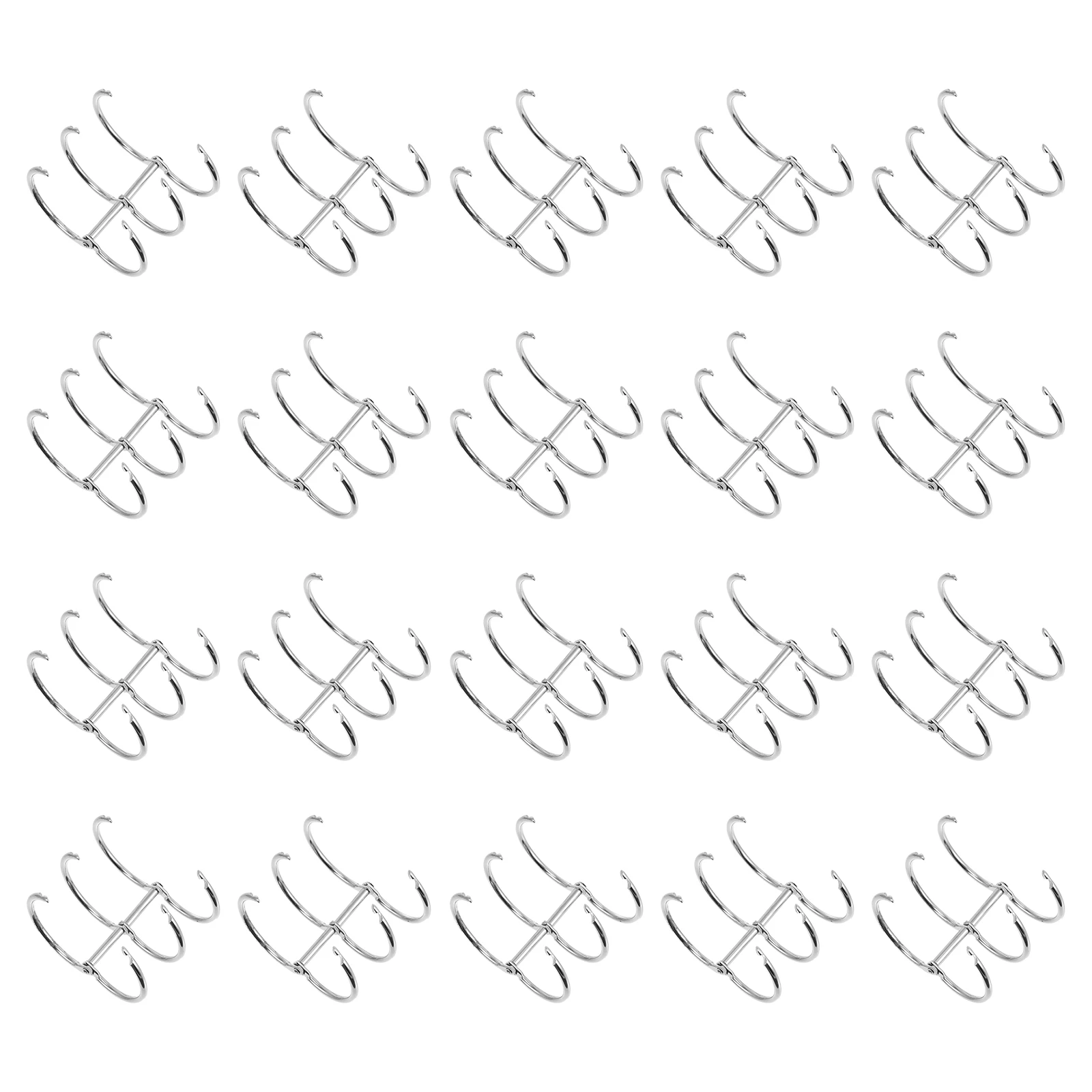 

20pcs Binder Rings Metal Iron Craft Notebook Writing Loose Leaf Ring Filing Organization Document Sort Snap Binding