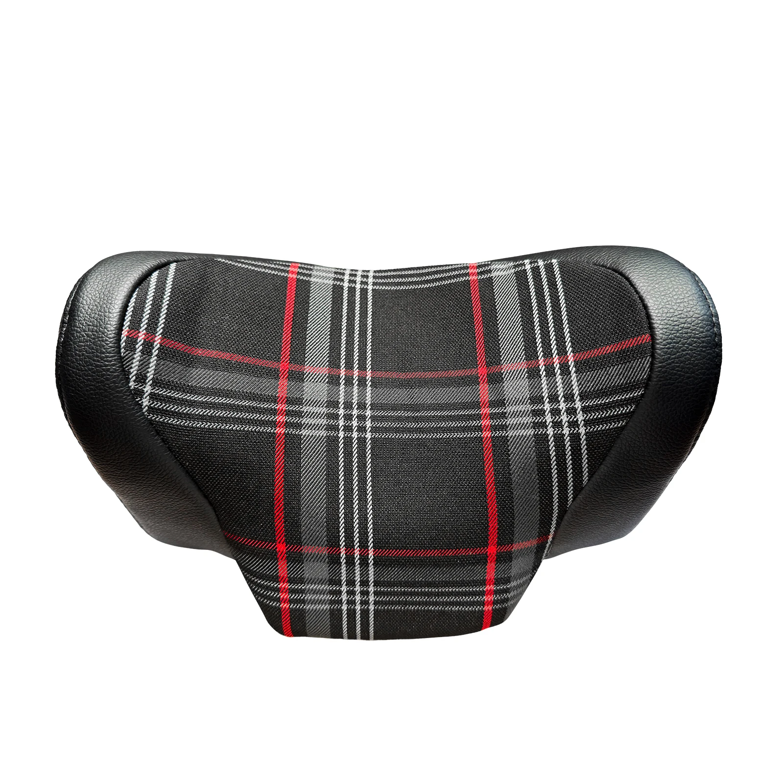 

Car Seat Supports Tartan Fabric Car Headrest Pillow Neck Support Pillow Memory Foam Headrest Essential Travel Headrest for VW