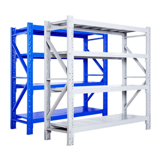 Customizable Heavy Duty Iron Durable Warehouse Rack With High Loading Capacity Powder Coated Metal Shelves For Factory Storage