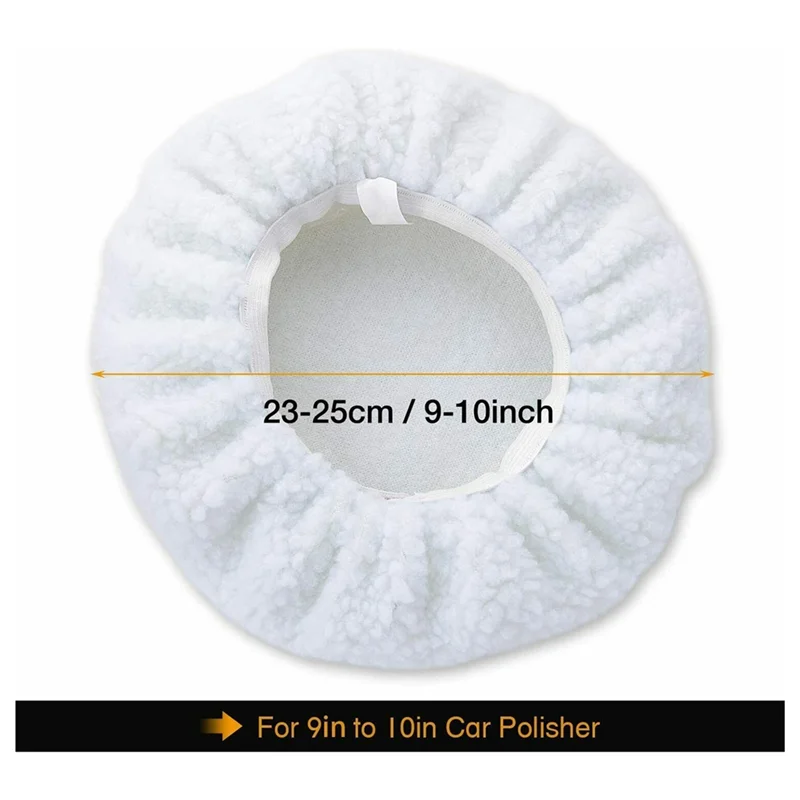 WOTT-10 pezzi 10 POLLICI Cofano Lucidatore Tampone per lucidatura Tamponi per lucidatura Lucidatura Buffer per auto Waxer