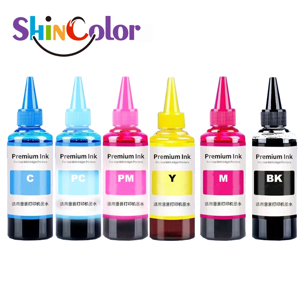 Universal Ink Refill for HP363 177 801 02 C8771 Ink Continuous Rechargeable Ink,100ml each