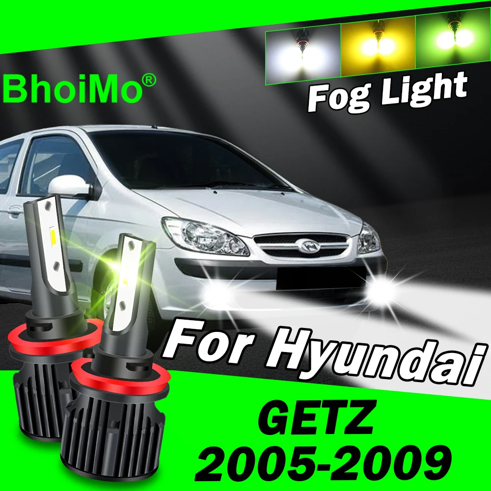 

BhoiMo Front Fog Light Lamp For Hyundai Getz Led Bulb 2005 2006 2007 2008 2009