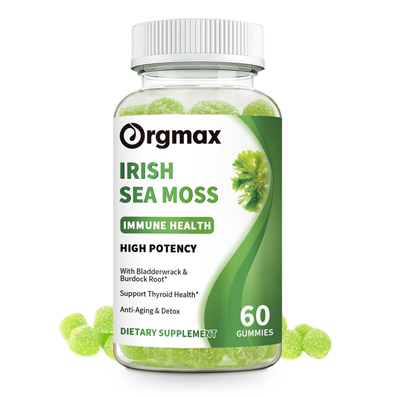 Natural & Organic Sea Moss Extractive Gummies Anti-aging Detoxification Improving Immunity, Rich Iodine, sodium, Seaweed Item