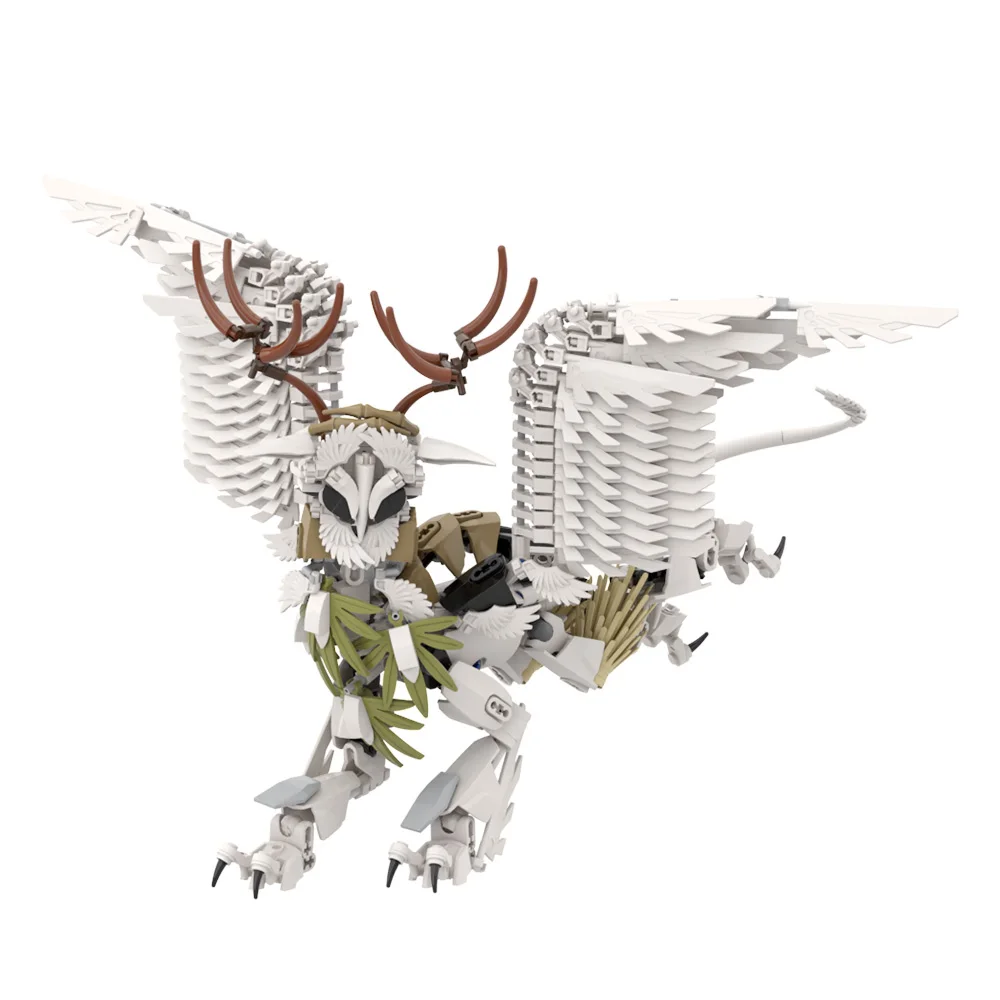 Moc blocos de construção mecânicos hippogriff griffin modelo animais fantásticos monstro tijolos diy brinquedo montado para crianças presente natal