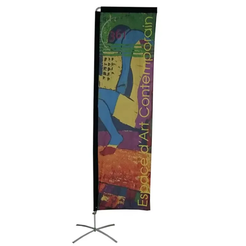 

【Hot】Outdoor Rectangle Square Beach Flags for Advertising