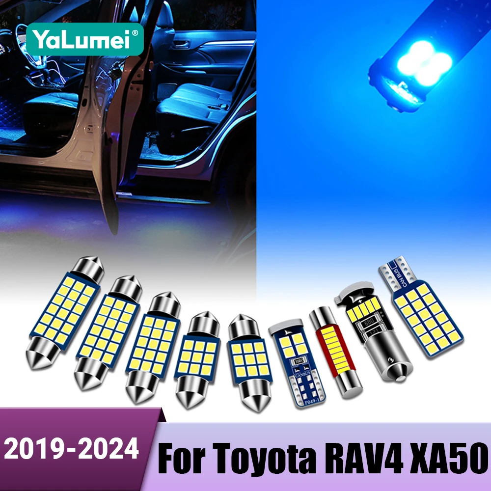 

Car LED Bulb Interior Reading Lamps Foot Light Door Trunk Lights For Toyota RAV4 XA50 2019 2020 2021 2022 2023 2024 RAV 4 Hybrid