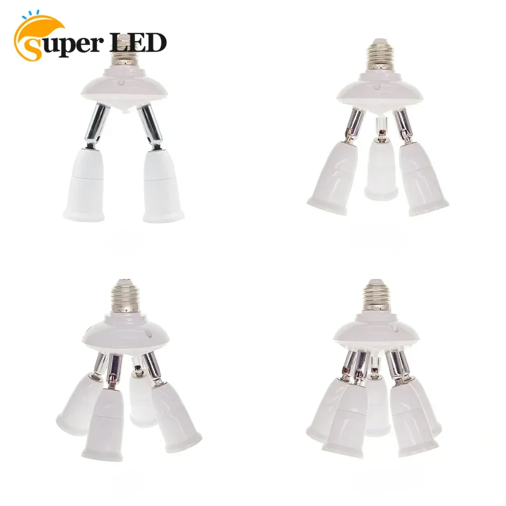 E27 TO E27 LED Bulb Lamp Holder 1 To 1/2/3/4/5 E27 LED Lamp Bases Socket Splitter LED Lamp Socket Light Bulb Adapter Holder