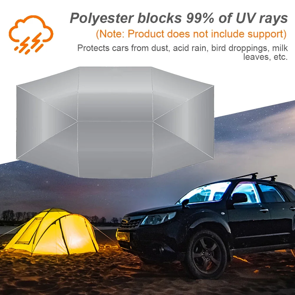 Folded Car Umbrella Waterproof Automobile Canopy Protection Umbrella Portable Folding Car Sunshade For Outdoor Camping Fishing