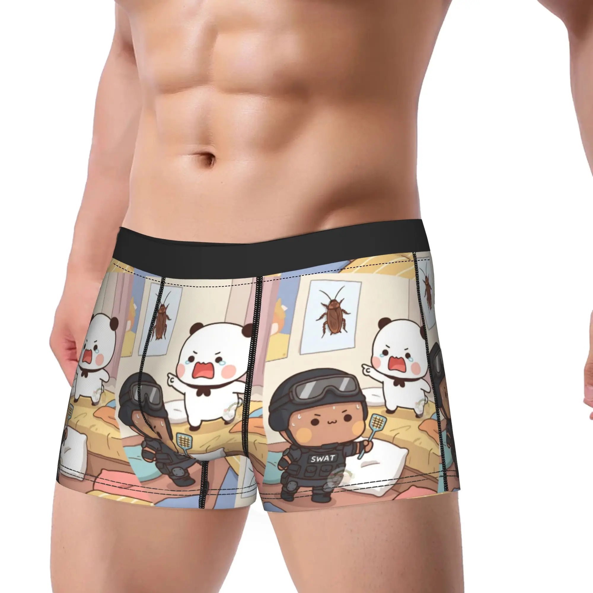 Bear And Panda Bubu Dudu Trunk  Pouch Underwear Hot Sale Custom DIY Boxer Brief Novelty Man Underpants Large Size