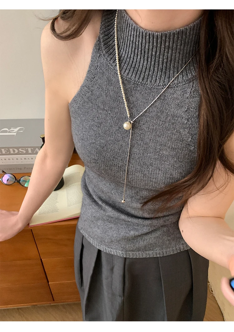 2024 neue Design Perle Ziehen Schlange Knochen Kette Lange Halskette Für Frauen Mädchen Mode Zubehör Pullover Kette Partei Schmuck – Detail 6