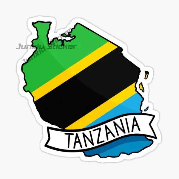 

TANZANIA ZANZIBAR Flag Car Sticker Landscape Travel Car Accessories Decoration Decal Vinyl Self-adhesive