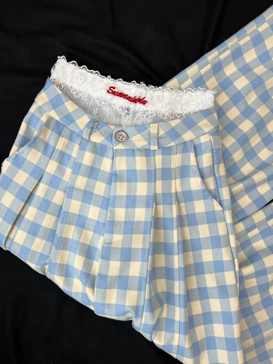 

High Waist Straight Leg Wide Leg Pants Women's Summer Design Thin Casual Pants Slimming Floor-Length Cheered Pants