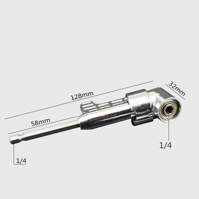 1 adet sağ açı matkap 105 derece sağ açı sürücü açı uzatma güç tornavida matkap eki 1/4 inç hex Bit matkap ucu