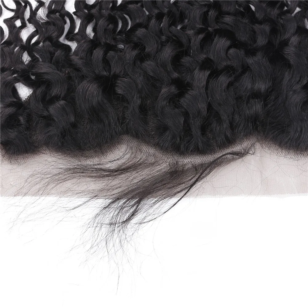 Deep Wave 13x4 Lace Frontal Human Hair Pre-Plucked with Baby Hair Brazilain Water Wave Lace Frontal Wet and Wavy For Black Women