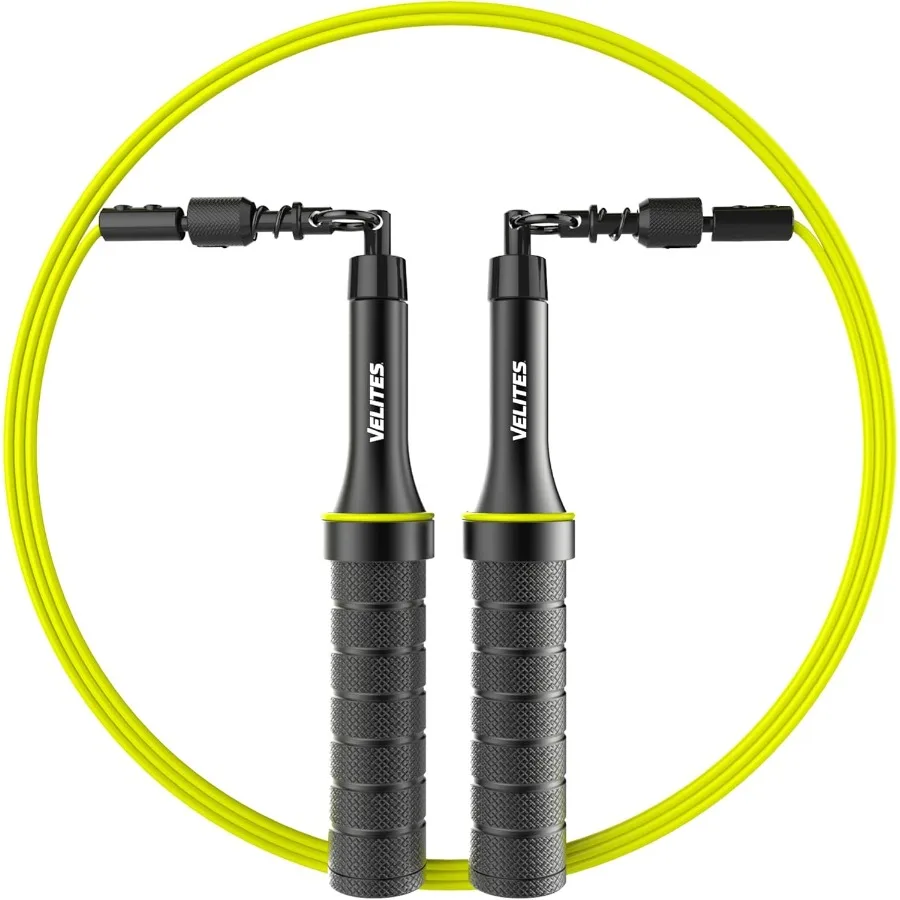 

Велитовая утяжеленная скакалка для перекрестного бокса ММА и фитнеса Земли 2.0. Увеличьте свое обучение. Алюминиевая скакалка.