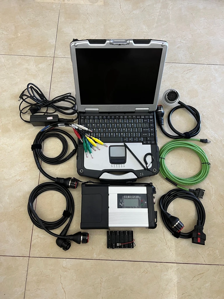 

Mb Sd Connect Star C5 Diagnosis with 320GB HDD 2023.12V Software in CF-31 Laptop 4G i5 Computer Auto Car Diagnostic Tool