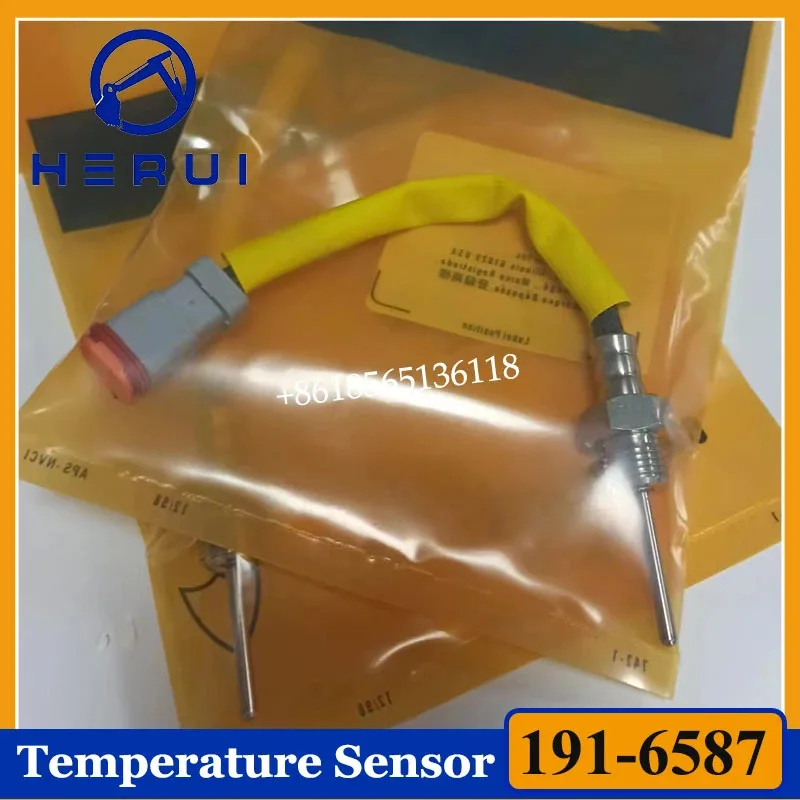 

191-6587 1916587 Water Temperature Sensor For Excavator E322C E325C E330C Spare Parts