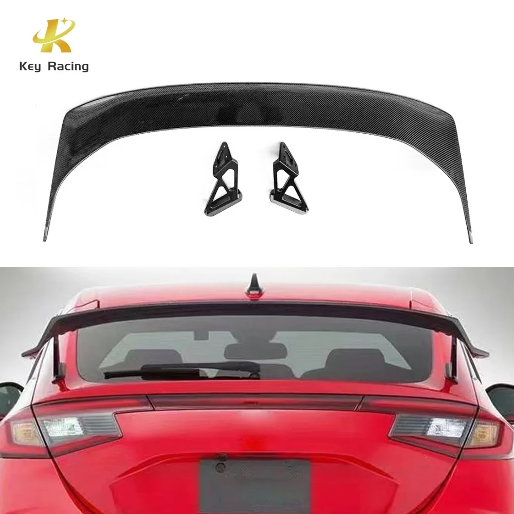 

Civic Type-R Tail Spoiler Carbon Fiber VRS Style Rear Trunk Wing Spoiler For Honda 11th Gen Civic Type R 2022-2023