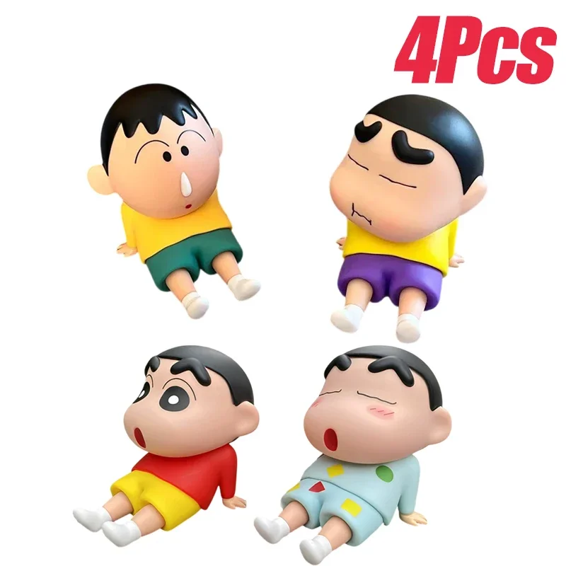 Cartoon Crayon Shin-Chan Boochan Phone Holder Desktop Anime Ornaments Watching Tv Cartoon Phone Support Cute Doll Gifts