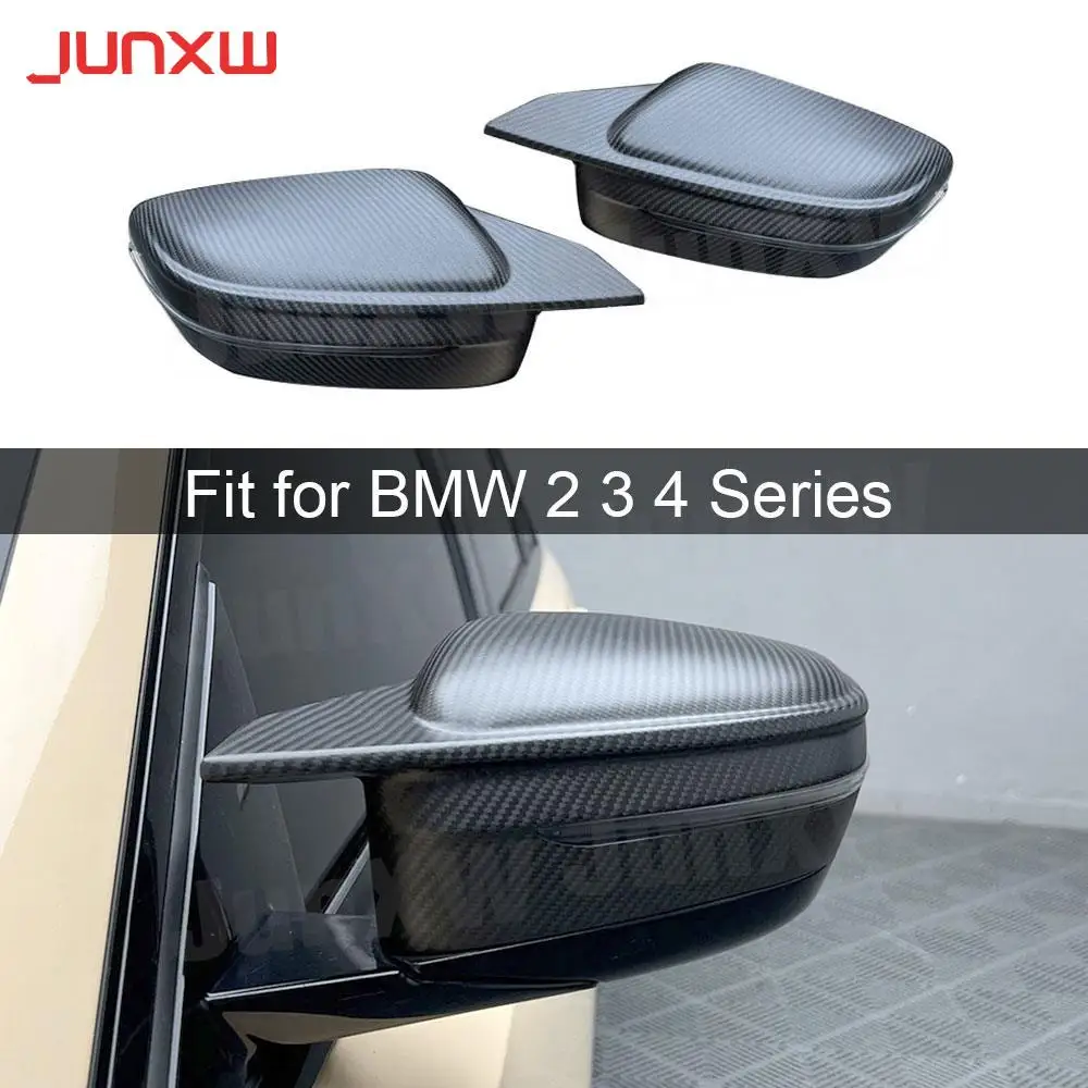 

Dry Carbon Fiber Material Rear View Side Mirror Cover Caps Trim for BMW 2 3 4 Series G42 G20 G22 G23 G26 2020+ Car Accessories