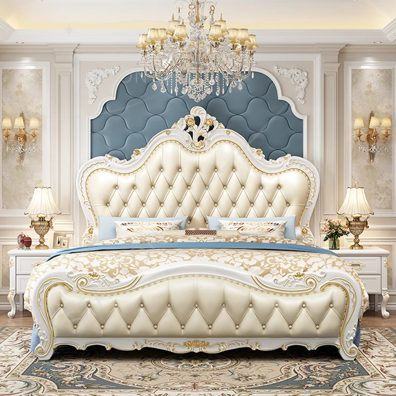 Luxury Bed Bedroom Comfortable Ergonomic Double Sleeping Safe Bed Sun Princess Suite Furniture