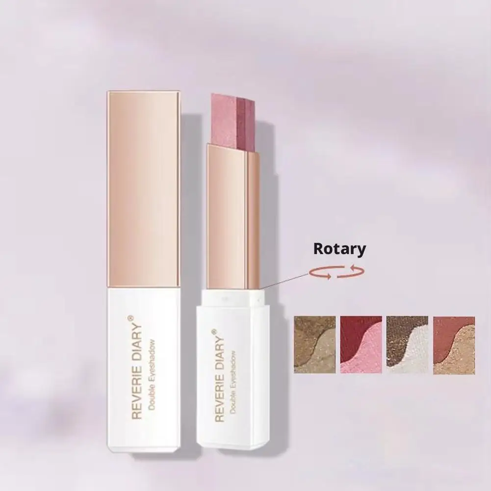 2 色のグラデーションアイシャドウスティック三次元ナチュラルメイクを落とすことなく卸売メイクアップ