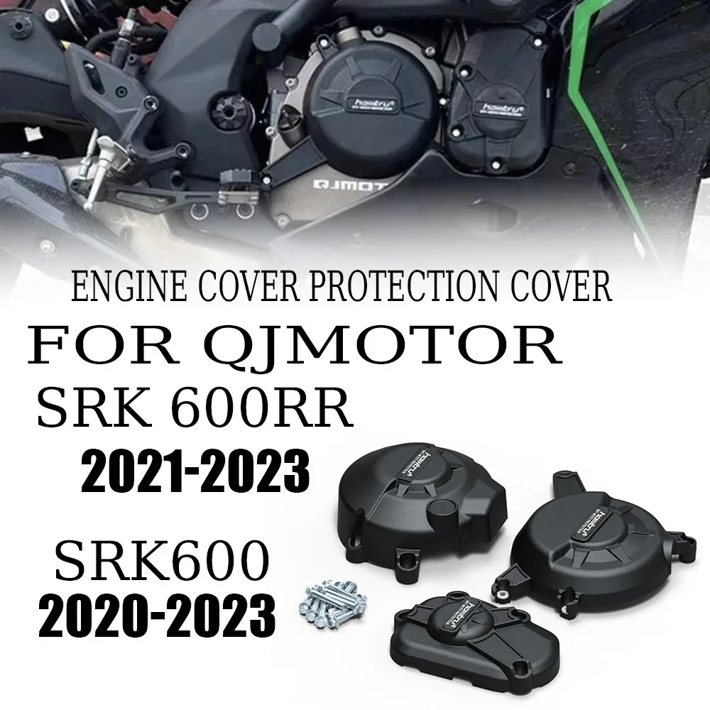 

For QJMOTOR SRK600RR 2021-2023 SRK600 2020-2023 Motorcycle Accessories Engine Cover Engine Fall Protective Cover Kit