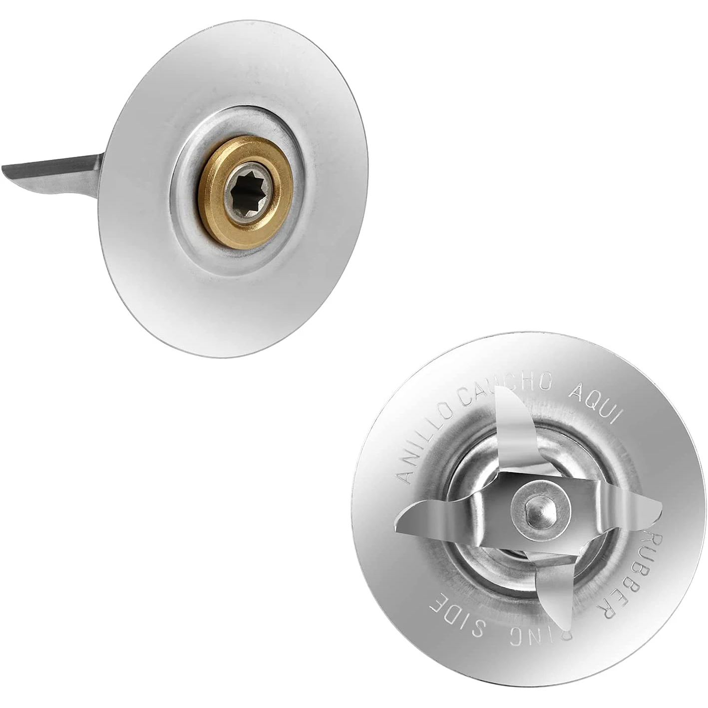 Oster 오스터라이저용 믹서기 블레이드, 믹서기 항아리 하단 및 4 포인트 퓨전 블레이드, 4961 개 및 2 개 O 링, 고무 도장 개스킷