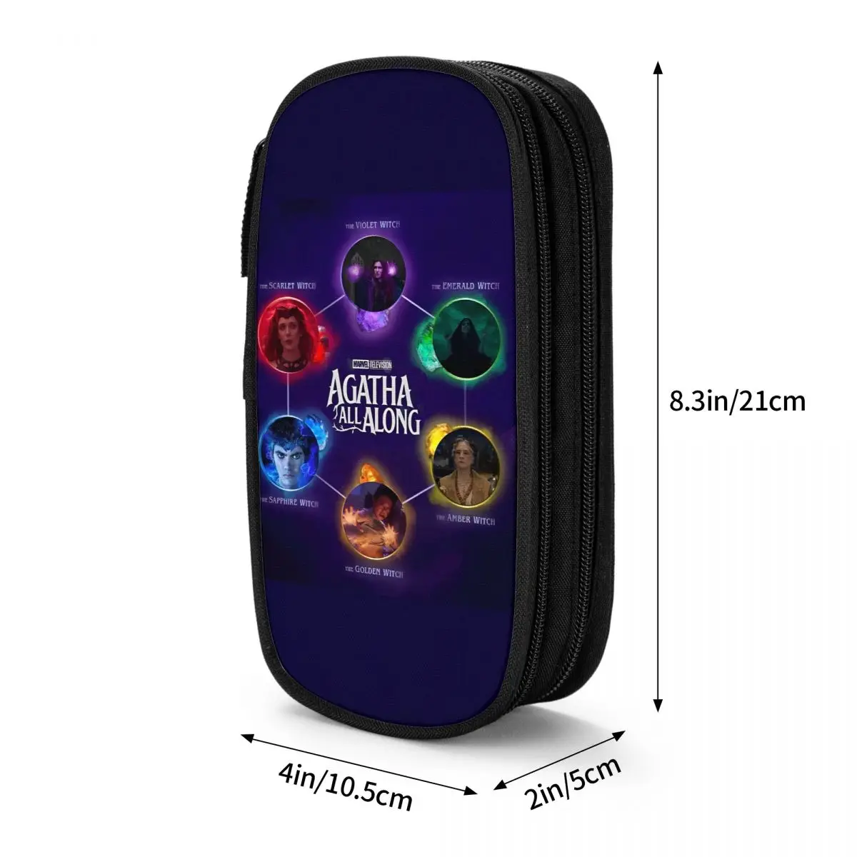 مقلمة Agatha All Along Movie Film Action حقيبة أقلام رصاص محمولة للأطفال من القماش مقلمة مدرسية رائعة لوازم الرسم