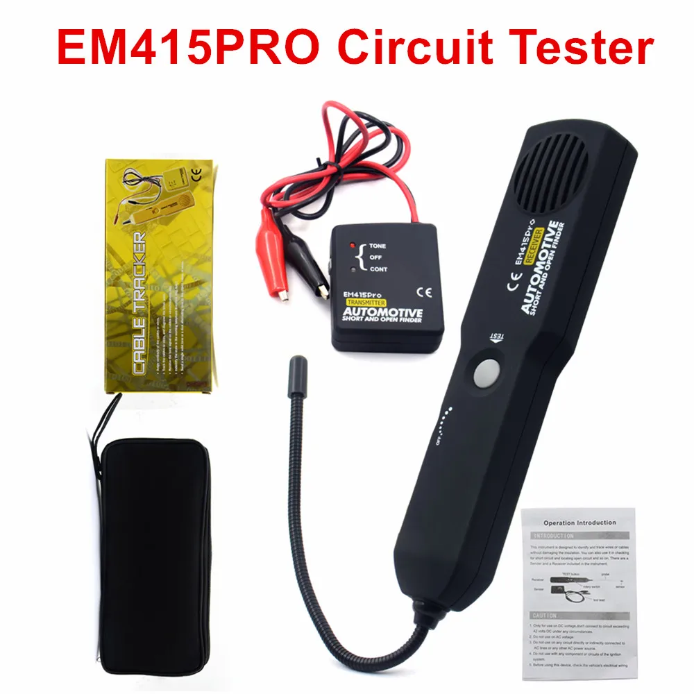 Tester Wire Tracker Circuit Finder Short Detector Tool EM415 PRO Power Probe Cable Tracker Network Cable Tester Free Shipping