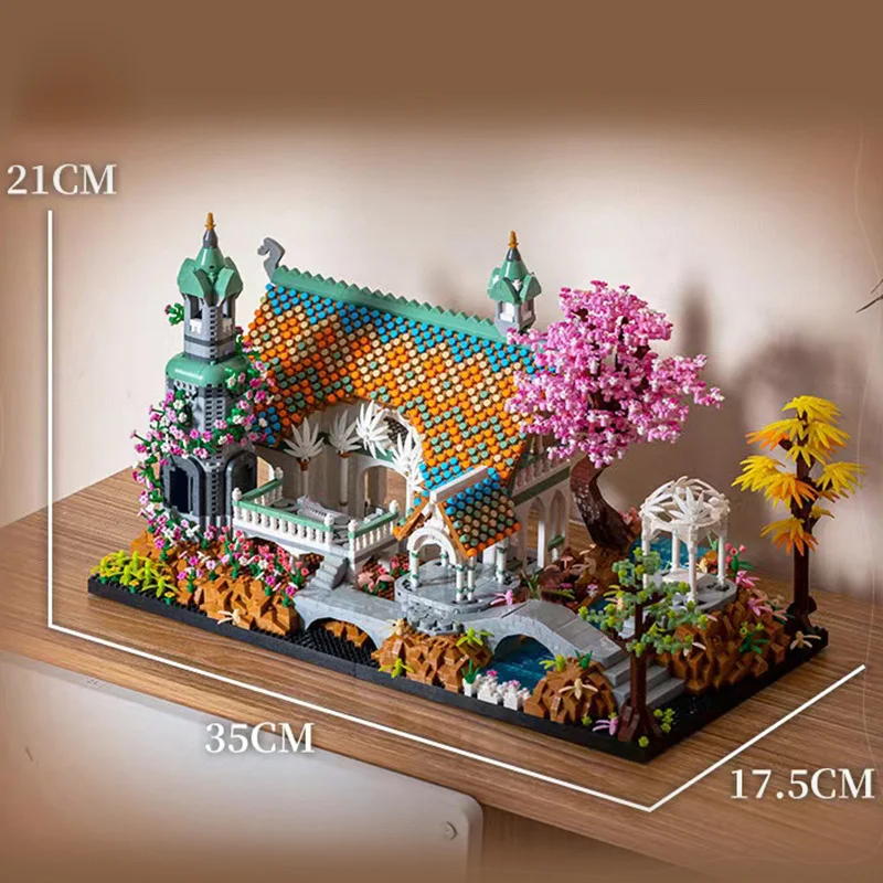 الإبداعية عرض الشارع مايكرو الماس كتلة عالم الواديان المنقشفة Nanobrick أرقام العمارة نموذج مجموعات بناء ألعاب مكعبات