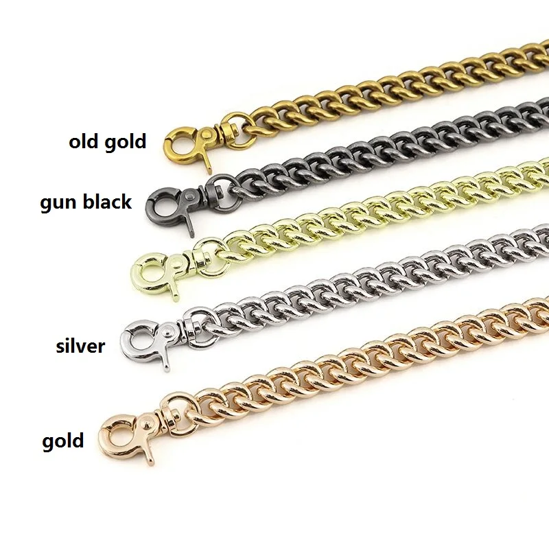 Gratis Verzending Breedte 11Mm Metalen Ketting Goud Zilver Pistool Zwart 4 Kleuren Vervangen Vrouwen Handtas Schooltas Kettingen