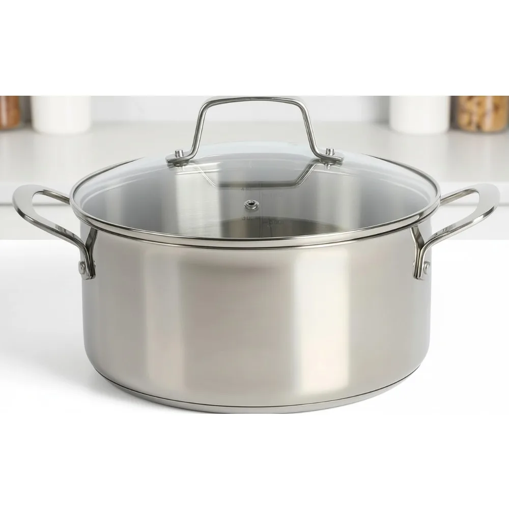 

Premium 5-Quart Dutch Oven Enameled Cast Iron Pot with Lid for Home Cooks & Baking Enthusiasts