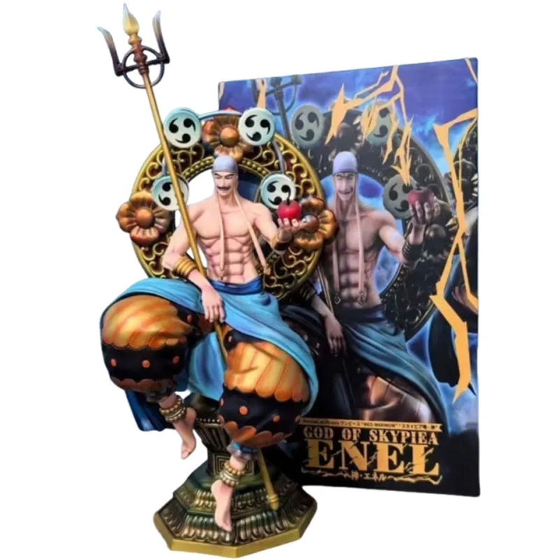 

39cm Enel One Piece Action Figure Manga One Pieces Figura Anime Peripheral Figurine Collectible GK Statue Model Fans Gift