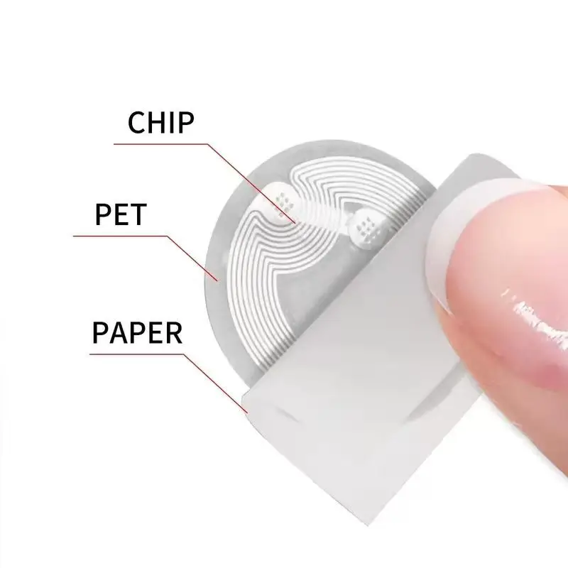 NTAG215 NFC RFID Stickers 13.56MHz ISO14443A 504Bytes Rewritable Self Adhesive Labels For TagMo Amiibo DIY Projects