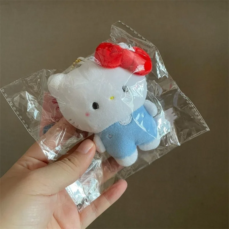 New Sanrio Plush Doll Hello Kitty Keychain Cute Pochacco Children Plush Toys Keyring Kawaii Girls My Melody Plushie Doll Pendant