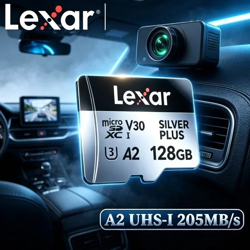 U3 A2 V30 4K High Speed Lexar Professional SILVER PLUS microSDXC UHS I TF Card 64GB 128GB 256GB Memory Card for Tablet Drone
