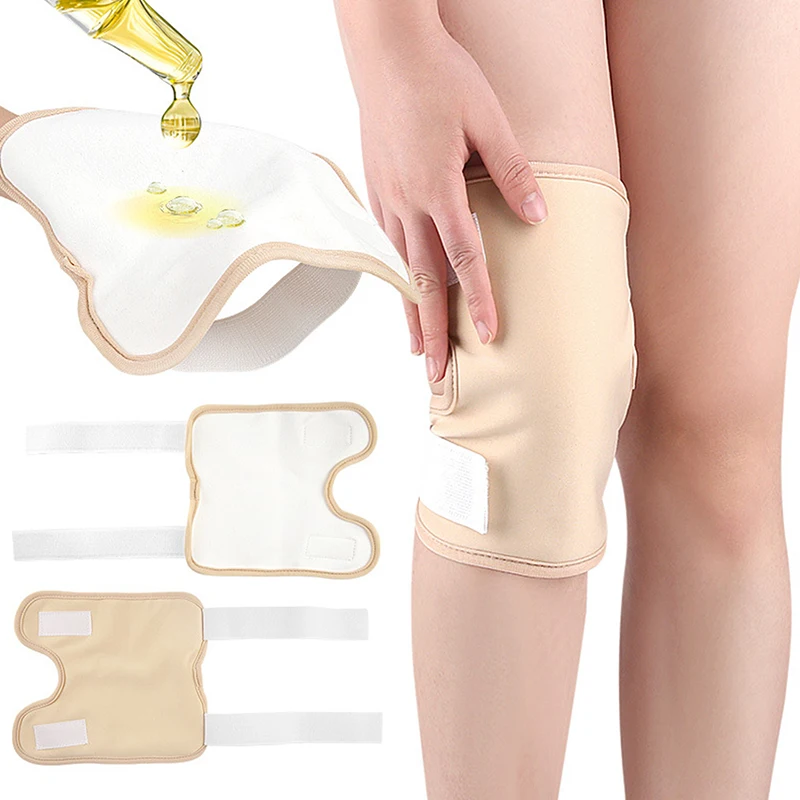 Reusable Castor Oil Pack Knee Elbow Joints Castor Oil Compress Pads Wraps Adjustable Pad Self Conditioning Aid Muscles Care