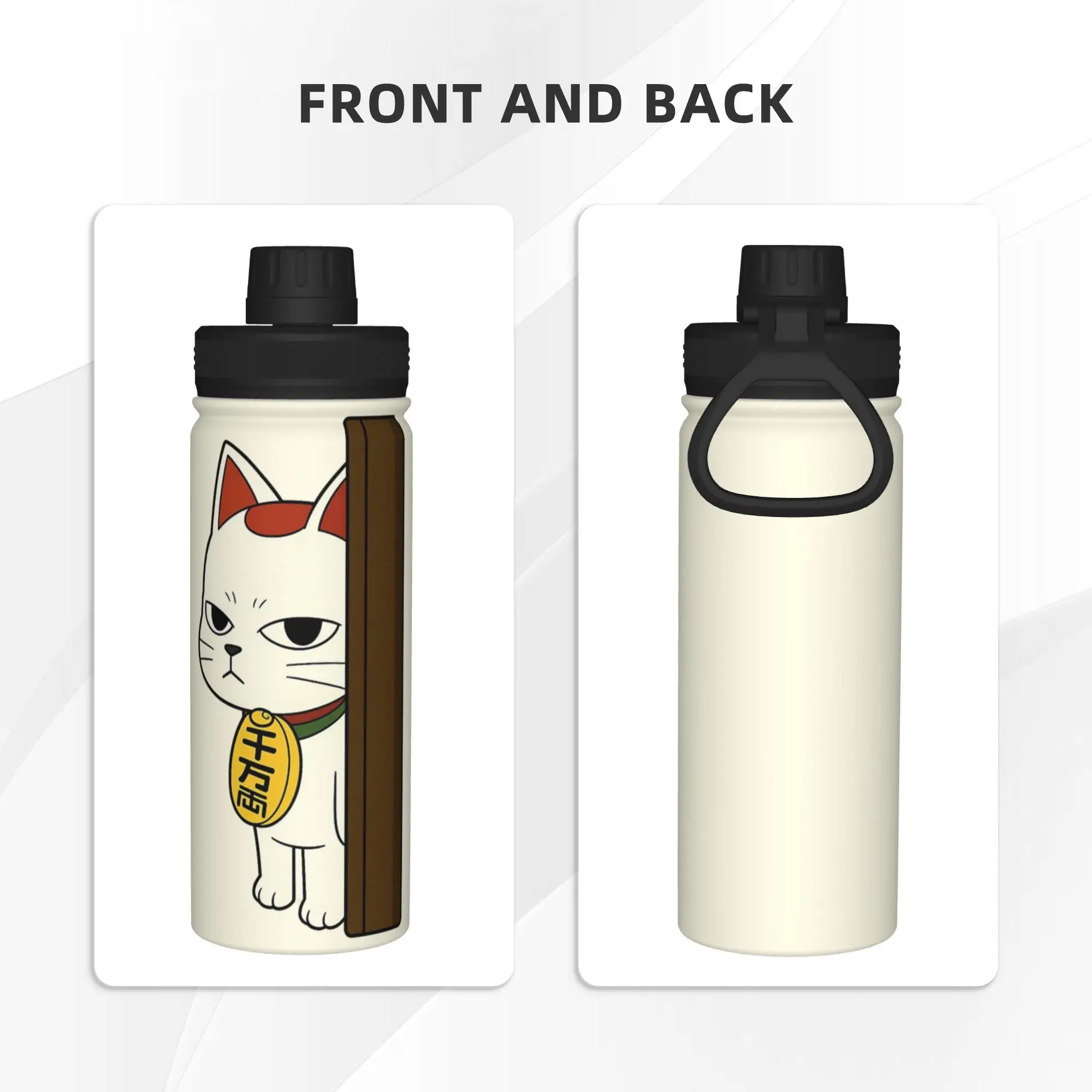 Anime Dandadan Turbo Granny Cat 18OZ Sports Insulated Kettle  Coffee Cups Stainless Steel Double Wall Mug Water Bottle