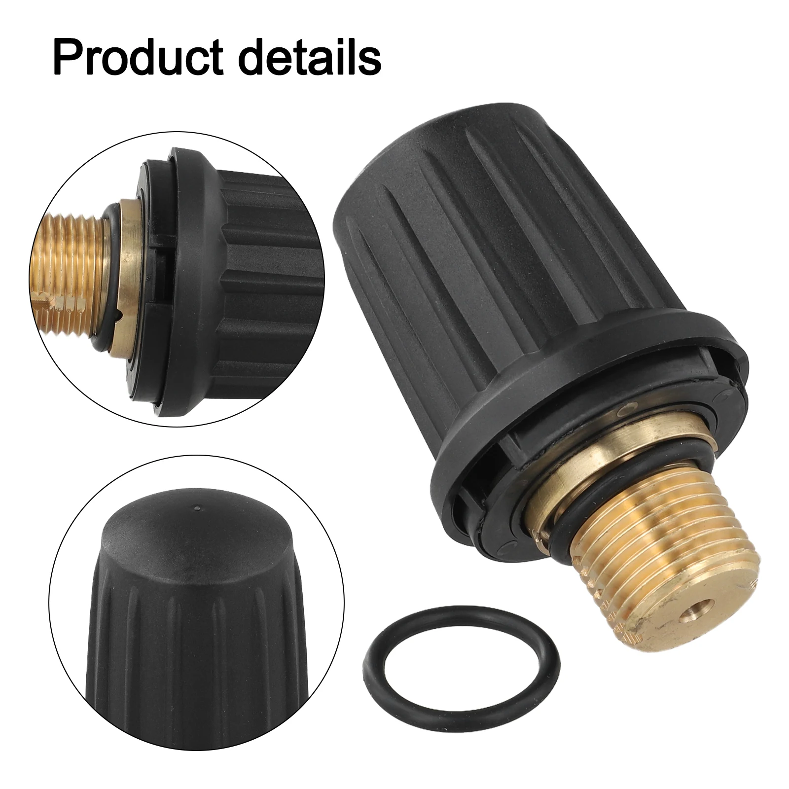 For Karcher 4.590-105.0 Safety Lock Safety Valve With Black O-ring 6.363-279.0 Household Cleaning Tool Cleaning Brushe Accessori