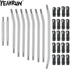 YEAHRUN 10Pcs collegamenti in acciaio inossidabile collegamenti di sospensione ad alta distanza con estremità stelo per elemento cingolato RC 1/10 Enduro Sendero