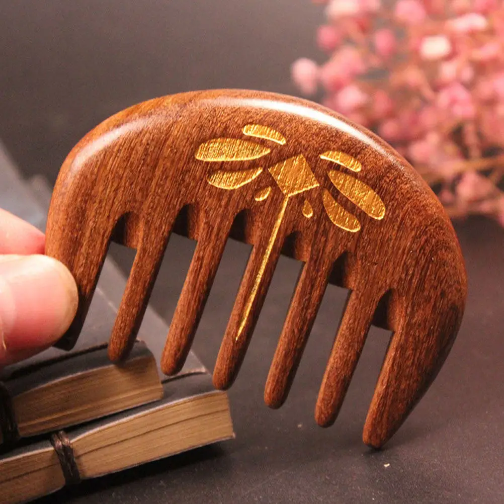 

Anti-Static Massage Wood Anti-Static Hair Comb Smooth Teeth For Scalp Care Sandalwood Hair Comb Hairdressing Tool