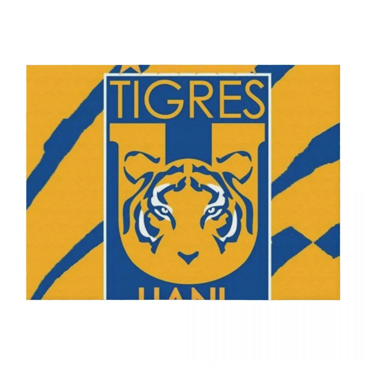 

tigres uanl Throw Blanket Plaid on the sofa Picnic bed plaid Hair Blankets