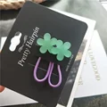 2pcs green floral
