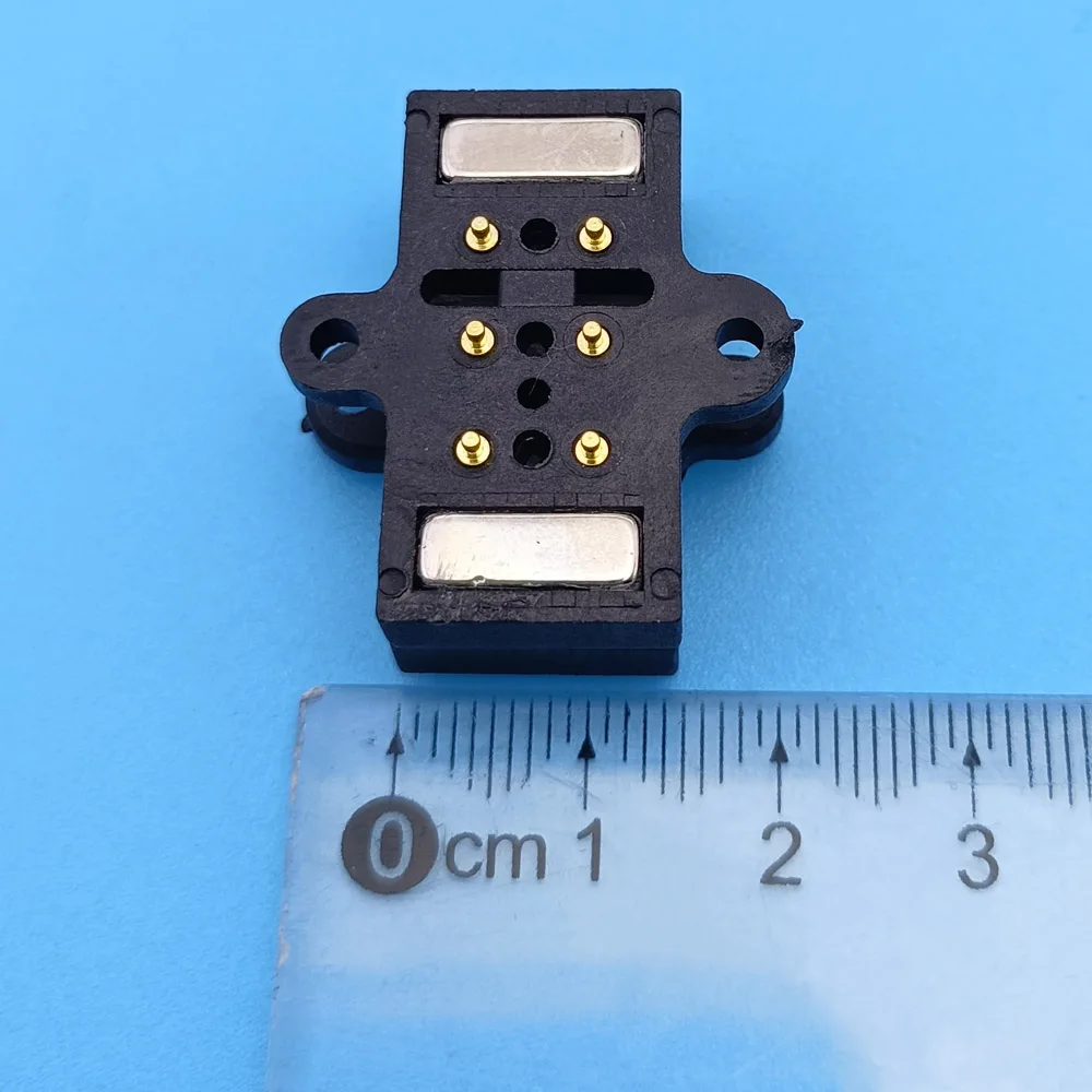 6ピン磁気吸着式大電流オス・メスソケット 6ピンマグネット吸着式ブラインドプラグ充電コネクタ