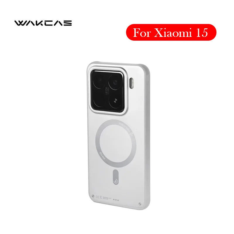 

Wakcas Original Case For Xiaomi 15 Wireless Charging Bracket Back Cover Case for XIAOMI 15
