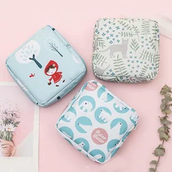 Portable Storage Bag For Sanitary Napkin Pads Cartoon Cute Waterproof Sanitary Napkin Storage Bags