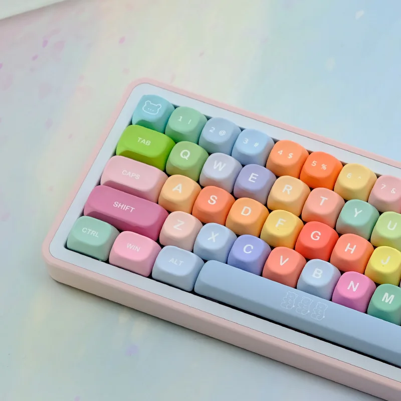 

Fudge Keycaps MOA Height Keycaps PBT Five-Sided Sublimation Opacity Customized Mechanical Keyboard Keycaps