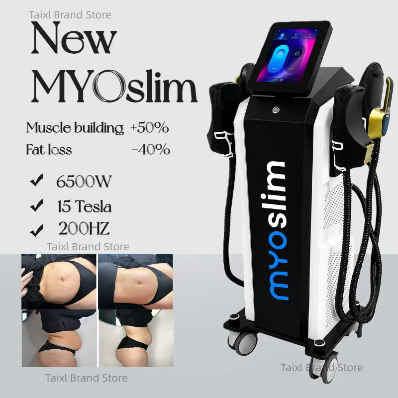 Myoslim RF High Intensity Electromagnetic Body Sculpting Machine Fat Loss Muscle Stimulator Slimming Beauty Equipment