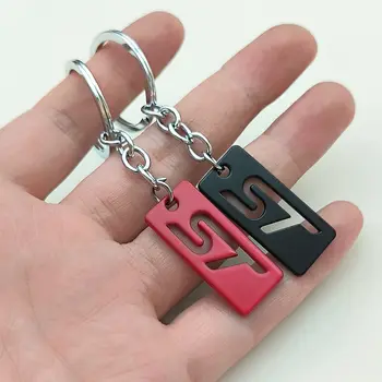 汽車造型 3D 金屬鋅合金 ST 標誌鑰匙扣,適用於福特嘉年華、福克斯、翼虎、翼虎、探險家、S-Max 等車型及配件 10 最佳銷售 福特福克斯ST鑰匙扣 - №9